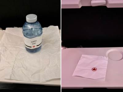  Žena u avionu dobila salvetu umesto obroka 