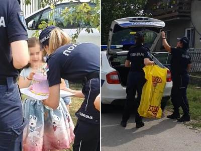  Policajci iznenadili devojčicu za rođendan u Pančevu 