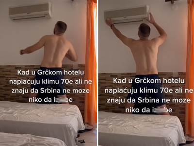  Srbin ne plaća klimu u hotelu u Grčkoj 