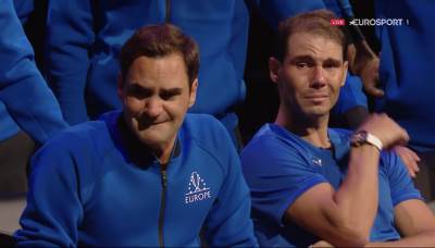  Rodžer Federer, Rafael Nadal suze 