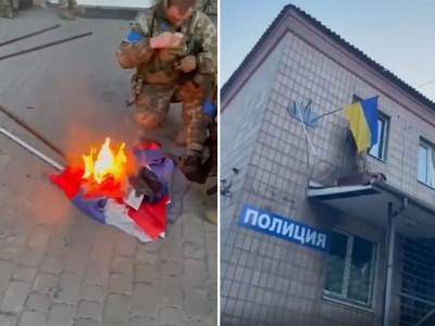  Ukrajinci pale ruske zastave 