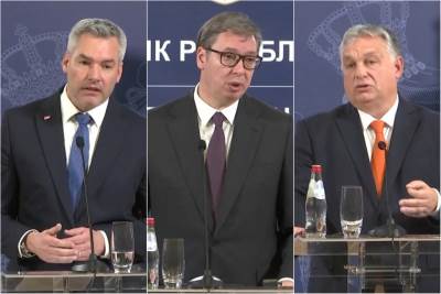  Vučić se sastao sa Orbanom i Nehamerom 