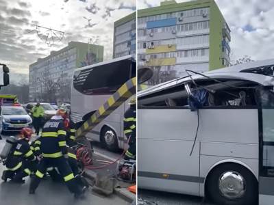  Autobus udario u barijeru za visinu u Bukureštu 