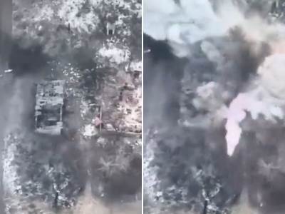  Ukrajinski dron uništava rusku jedinicu 