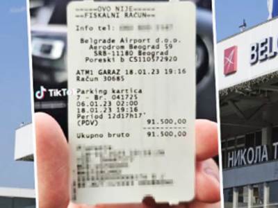  Koliko košta parking na aerodromu Nikola Tesla 