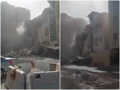  Snimak rušenja zgrade u Kataru 