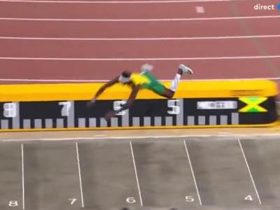  Atletičar Keri Meklud skočio na glavu u skoku udalj 