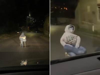  Nasred ulice u Kaluđerici postavljena je lutka u obliku čoveka 