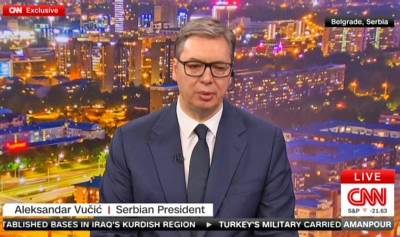  Uživo obraćanje Aleksandra Vučića cnn intervju o Kosovu i Metohiji 