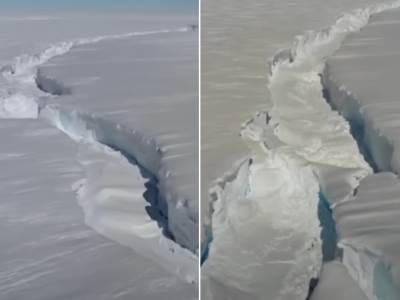  Napukla santa leda na Antartiku 