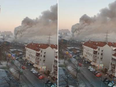  Požar u Kineskom tržnom centru na Novom Beogradu 