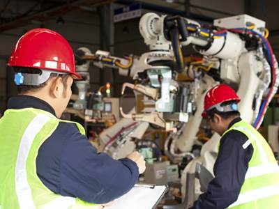  roboto mašina radnici radnik industrija proizvodnja 
