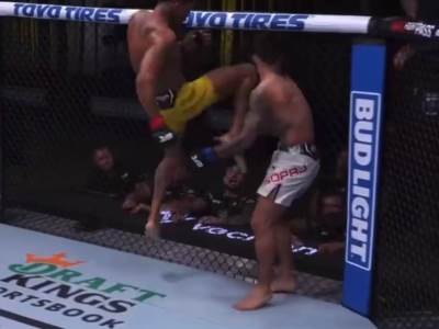  Albanac Bernardo Sopaj nokautiran na UFC debiju video snimak 