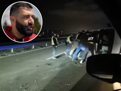  Asmir Kolašinac pomaže u saobraćajnoj nesreći 