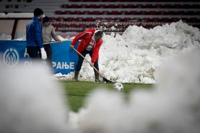  Superliga Srbije sneg na Marakani 