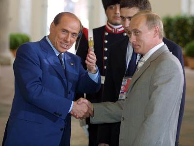  Silvio Berluskoni Vladimir Putin 
