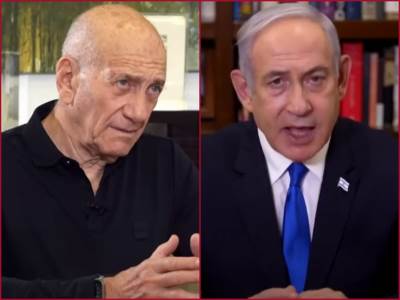  Ehud Olmert i Benjamin Netanjahu 