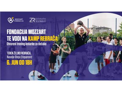  OTVORENI ČAS KOŠARKE: Fondacija Mozzart vas besplatno šalje na letnji kamp Akademije Rebrača 