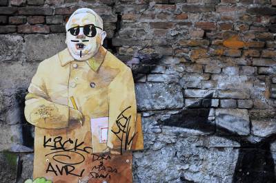  Beograd: Uništen mural posvećen Branku Ćopiću  