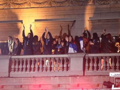  Doček odbojkašica Srbije, balkon ispred Skupštine, Evropsko prvenstvo zlato 