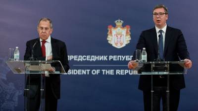  Rusija Srbija Sergej Lavrov Aleksandar Vučić razgovor podrška 