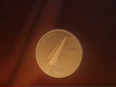  evro kovanica 1,5 evra litvanija 