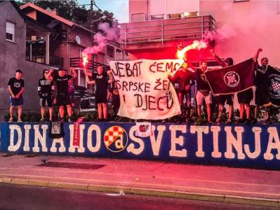  Dinamo Zagreb navijači transparent Srbi krivična prijava 