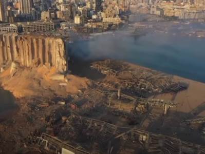    bejrut eksplozija snimak dronom katastrofa razrušen video foto 
