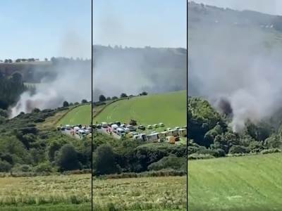  Škotska - Nesreća - Voz iskočio iz šina - Dim na sve strane - Novo - VIDEO 