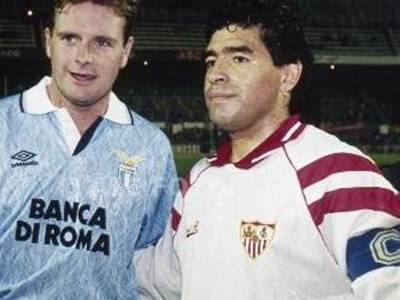  Gaskojn i Maradona: Kada je Dijego upoznao Gazu, prijateljska Sevilja - Lacio 1:1 iz 1992 