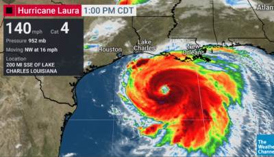  Uragan Lora SAD Teksas i Luizjana 