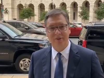  Vašington pregovori Beograd Priština obraćanje Aleksandar Vučić video 