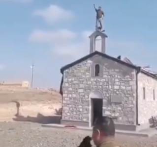  jermenija nagorno karabah azerbejdzanci unistavaju crkve alahu akbar divljanje 