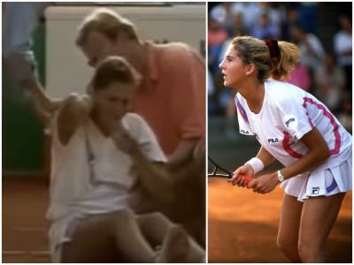  Monika Seleš izbodena na turniru u Hamburgu 1993 